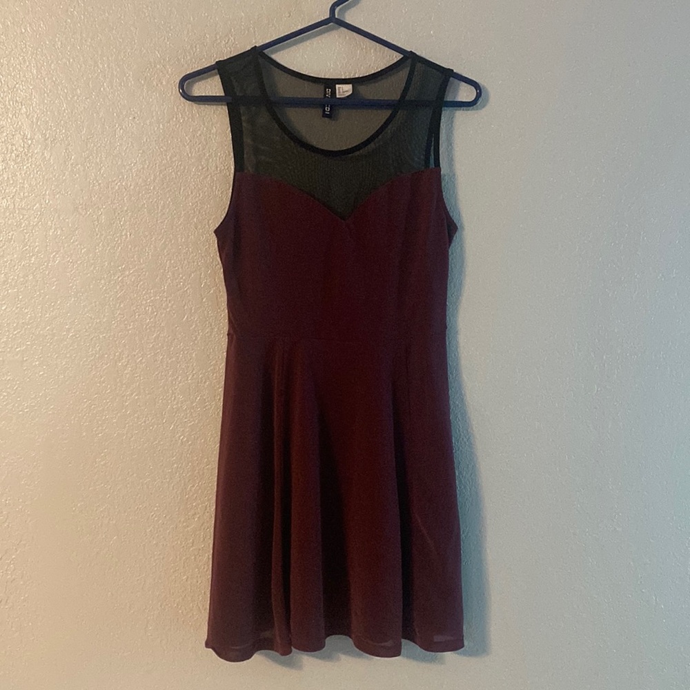 maroon dress